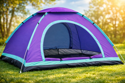 Bonterra 6 Person Tent with PVC Ground Sheet and Silver Fabric